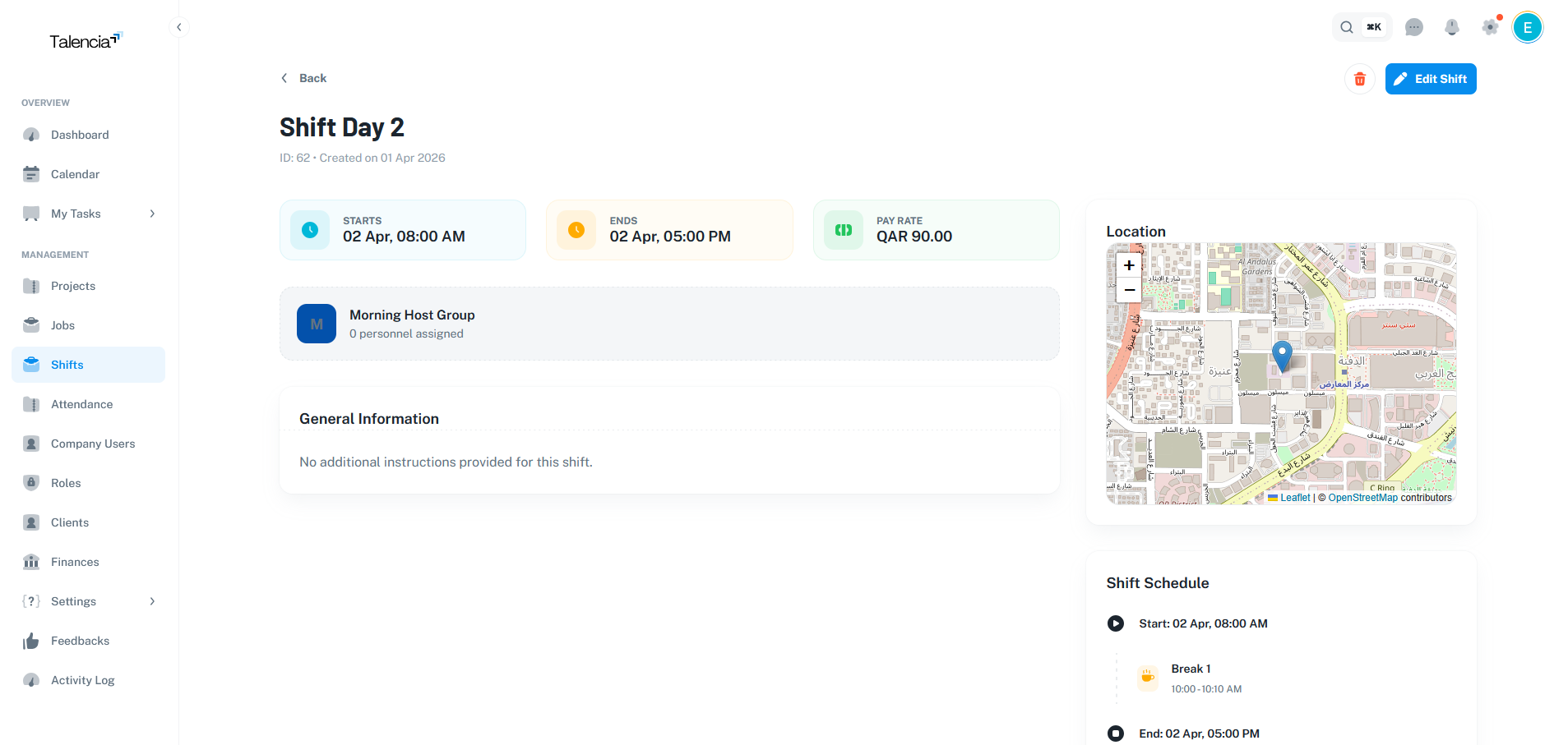 Shift View Interface